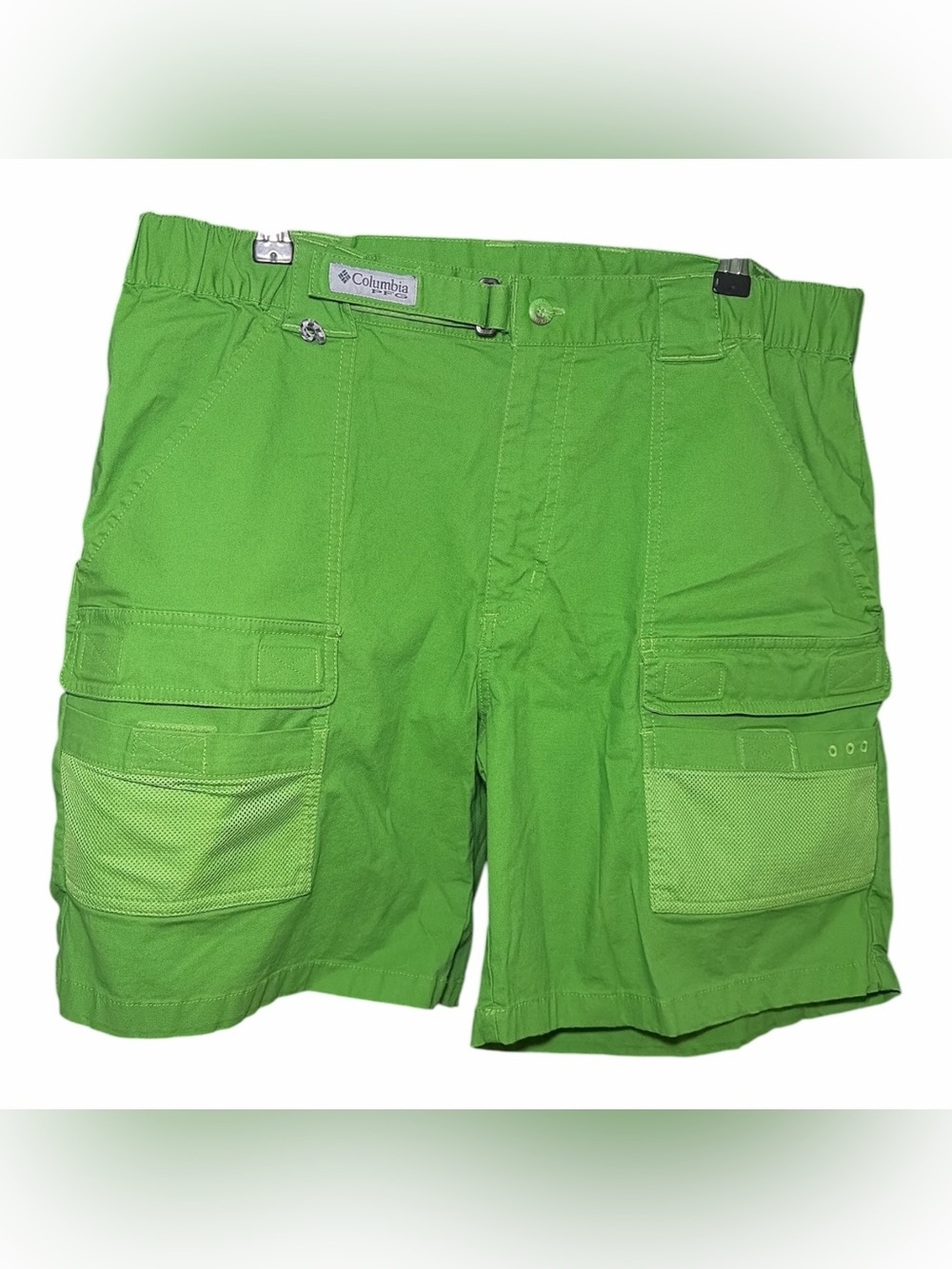 Columbia Men's Size Large PFG Half Moon Green Cargo Shorts